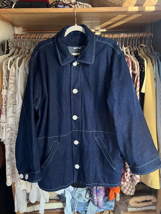 Shelter Jackets & Blazers - Shelter Denim Indigo Blue Jacket Size XL